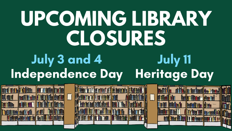 Upcoming Library Closures